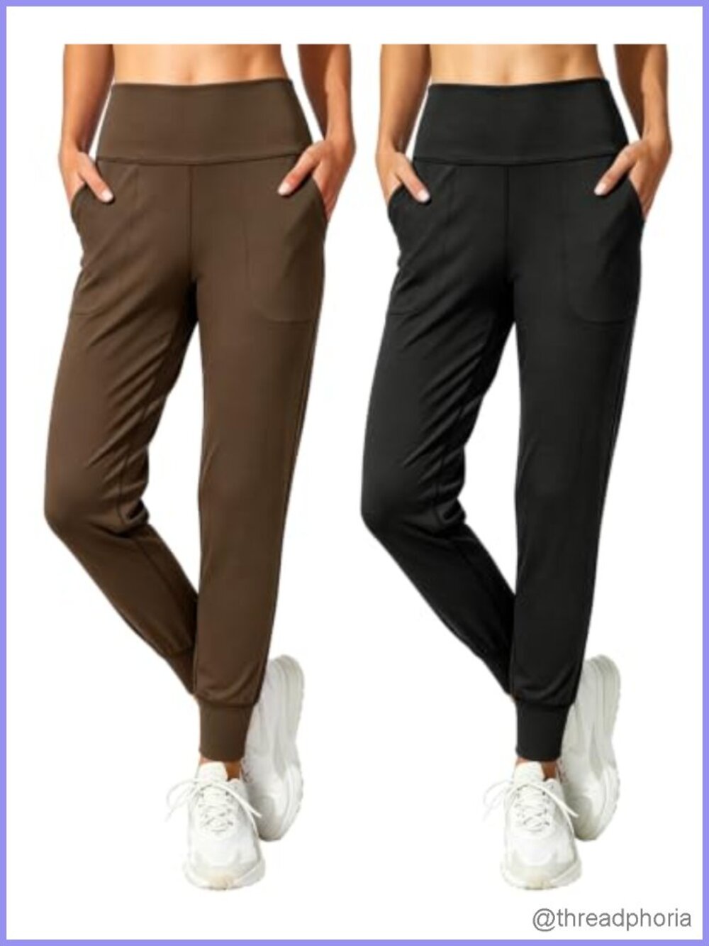 High Waisted Yoga Joggers Pants with Pockets for Women Athletic Running